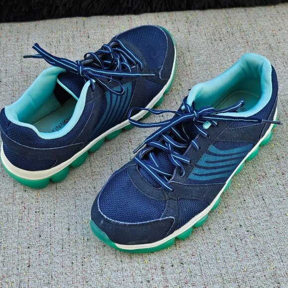 Danskin Now Women Sneaker Athletic Sport Blue Running Shoes Lace Up Size 8.5US - Picture 3 of 11